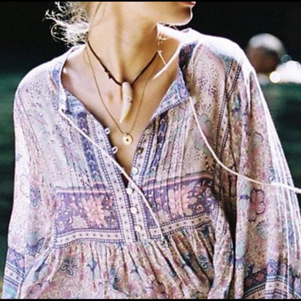 ✨Last 1! Sz. Small✨ 🦋Boho Long Sleeve Blouse🦋 - Picture 3 of 5